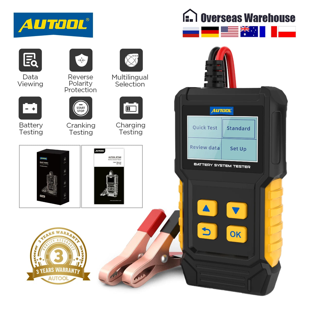 8-20v Car Battery Tester - BT360