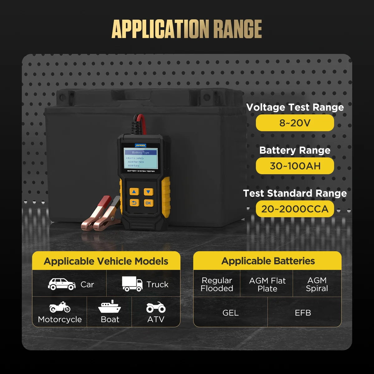 8-20v Car Battery Tester - BT360